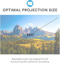 Load image into Gallery viewer, Core Innovations Home Theater Bundle with Projector, 120" Screen, and Two Mini Bluetooth Wireless Bone Conduction Instant Speakers, Sea Blue