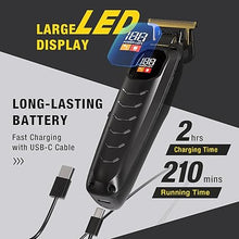 Load image into Gallery viewer, SUPRENT Hair Trimmers for Men - Cordless Zero-gapped Beard Hair Trimmer with LED Display, High-Performance Rechargeable Trimmer for Home Use with Titanium Blades