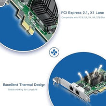 Load image into Gallery viewer, Gigabit Dual NIC with Intel 82571 Chip, 1Gb Network Card Compare to Intel E1G42ET NIC, 2 RJ45 Ports, PCI Express 2.1 X4, Ethernet Card with Low Profile for Windows/Windows Server/Linux