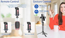 Load image into Gallery viewer, Extendable Auto Face Tracking Tripod with Light, 360 Rotating Tripod, Both Auto or Manual Moving Control, Smart Cameraman Shooting for Video, Vlog, Live Stream