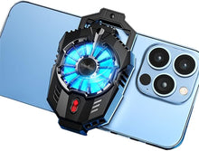 Load image into Gallery viewer, TRILINK Phone Cooler for Gaming, Universal Phone Cooling Fan with Two Cooling Modes, Mobile Phone Radiator Case for iPhone Android Smartphones from 4.5 to 7in, Cell Phone Cooler for Live Streaming
