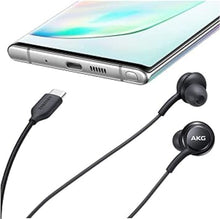 Load image into Gallery viewer, 2025 New Earbuds Stereo Headphones for Samsung Galaxy Z Fold6 S24 S23 S22 S21 S20, Note 10, 10+ - Designed by AKG - with Microphone and Volume Remote Type-C Connector-Black