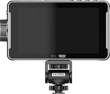 Load image into Gallery viewer, VILTROX 5.5 Inch 1200nits 4K 10bit HDMI Field Monitor, Touchscreen 3D LUT Portable Video Field Monitor Kit with Battery, On-Camera RGB Parade Histogram Waveform Focus Assist Monitor (DC-550 Pro)
