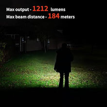 Load image into Gallery viewer, ThruNite T1S V2 Magnetic Tailcap Mini Flashlights, USB C Rechargeable Flashlight with SST40 LED, 1212 Lumen, 184 Meters Throw EDC Flashlight - Black CW