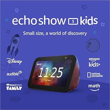Load image into Gallery viewer, Amazon Echo Show 5 Kids (newest model), Designed for kids, with parental controls, Includes 1 year of Amazon Kids+, Galaxy