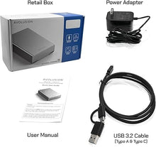 Load image into Gallery viewer, Avolusion PRO-G1 12TB USB 3.2 Gen 2 (10Gbps) USB-C External Hard Drive with USB 3.0 HUB for Windows or MacOS Desktop PC/Laptop