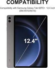 Load image into Gallery viewer, KVAGO Keyboard Case for Samsung Galaxy Tab S9 FE+ / S9+ 12.4 inch, Multi-Touch Trackpad, 7 Colors Backlit Keyboard, Auto Sleep/Wake Slim Folio Keyboard Case with S Pen Holder Galaxy Tab S9+ 2023 Black