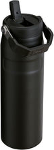 Load image into Gallery viewer, Stanley IceFlow Flip Straw 2.0 Water Bottle 24 OZ | Built-In Straw with Larger Opening | Lightweight & Leak-Resistant | Insulated Stainless Steel | BPA-Free | Black 2.0