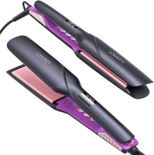 Load image into Gallery viewer, LANDOT Wide Flat Iron Hair Straightener: Professional 1-3/4 inch Argan Oil & Keratin Infused Ceramic Hair Straightener for Less Frizz & Shinier Hair