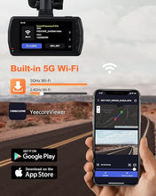 Load image into Gallery viewer, D21 Dash Cam, Real 4K Dash Camera Front 5G WiFi GPS, 3" LCD Super Night Vision Car Camera, 157°Wide Angle Dash Camera for Cars with App, Accident Record, G-Sensor, Parking Mode, 512GB Max