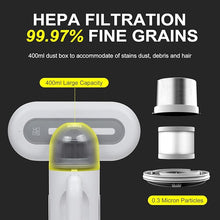 Load image into Gallery viewer, Portable Mattress Vacuum Cleaner 400W Professional Bed Vacuum Cleaner Corded High Frequency Double Beat 15Kpa Powerful Suction Handheld Vacuum for Bed Mattress Pillow Sheet Sofa Vacuum Cleaning