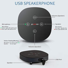 Load image into Gallery viewer, USB Speakerphone Microphone, Conference Speaker Omnidirectional Computer Mic, with 360º Voice Pickup, Touch-Sensor Buttons for Mute/unmute, Streaming, Call Speaker Skype, Webinar, Interview -(JV803)