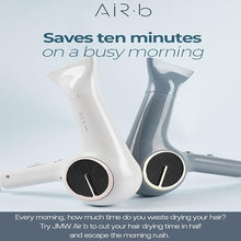 Load image into Gallery viewer, JMW AIR B Powerful BLDC Hair Dryer with Diffuser & Dryer Stand I 100% Cool Wind, Compact, Light, Low Noise Blow Dryer for Home Travel Salon