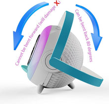 Load image into Gallery viewer, Mini Karaoke Machine, Wireless Portable Bluetooth Speaker with Microphone, Adjustable Ambient Lamp,Night Light with Clock, Suitable for Bedroom, Home, Office, Gift