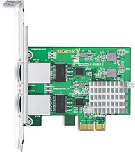 Load image into Gallery viewer, 2.5GBase-T PCI Express Network Adapter, with Realtek RTL8125BG Controller, Dual RJ-45 Port, PCIe 2.1 x1, Support Windows/Windows Server/Ubuntu/Centos/Debian/Linux/Vmware