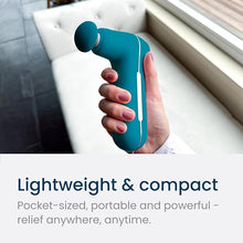 Load image into Gallery viewer, MyoLite Percussion Massage Gun - Deep Tissue Muscle Relief, Quiet & Portable, Cordless with 4 Attachments and Travel Case (Nobol Blue)