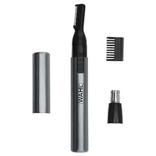 Load image into Gallery viewer, Wahl Micro Groomsman Battery Personal Trimmer for Hygienic Grooming with Rinseable, Interchangeable Heads for Eyebrows, Neckline, Nose, Ears, & Other Detailing - 05640-600