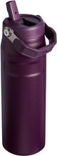 Load image into Gallery viewer, Stanley IceFlow Flip Straw 2.0 Water Bottle 24 OZ | Built-In Straw with Larger Opening | Lightweight & Leak-Resistant | Insulated Stainless Steel | BPA-Free | Plum