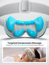 Load image into Gallery viewer, ALLJOY Eye Massager with Heat, Migraines Relief, Gifts for Women/Men, Eye Massage Mask with Bluetooth, Heat, Compression for Eye Strain Relief, Reduce Stye Eye, Improve Sleep