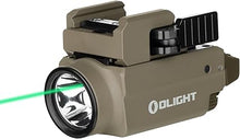 Load image into Gallery viewer, OLIGHT Baldr S 800 Lumens Compact Rail Mount Weaponlight with Green Beam and White LED Combo, Magnetic USB Rechargeable Tactical Flashlight with 1913 or GL Rail, Battery Included (Flat Dark Earth)