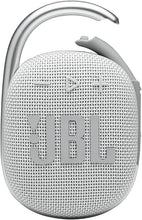 Load image into Gallery viewer, JBL Clip 4 - Portable Mini Bluetooth Speaker, big audio and punchy bass, integrated carabiner, IP67 waterproof and dustproof, 10 hours of playtime, speaker for home, outdoor and travel (White)