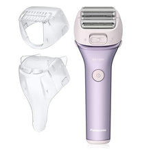 Load image into Gallery viewer, Panasonic Close Curves Electric Shaver for Women, Cordless 4-Blade Shaver, Bikini Attachment, Pop-Up Trimmer, Wet Dry Operation - ES-WL80-V (Purple)