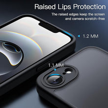 Load image into Gallery viewer, JETech Matte Case for iPhone 16e 6.1-Inch 2025, Shockproof Military Grade Drop Protection, Frosted Translucent Back Phone Cover, Anti-Fingerprint (Black)
