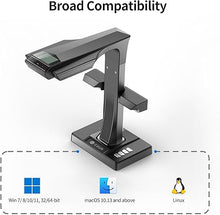 Load image into Gallery viewer, CZUR ET24 Pro Professional Book Scanner, 24MP Document Camera, 3rd Gen Auto-Flatten & Deskew Tech, A3 Document Scanner, 180+ Languages OCR, Support HDMI, for Windows/MacOS/Linux