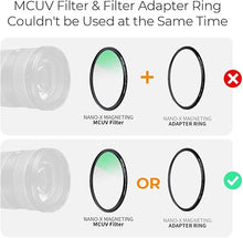 Load image into Gallery viewer, K&F Concept 49mm Magnetic MCUV CPL Fixed ND1000 Magnetic Basic Ring 4-in-1 Lens Filters Kit with 28 Multi-Coatings for Camera Lens (Nano-X Series)