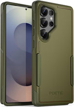 Load image into Gallery viewer, Poetic Neon Case for Samsung Galaxy S25 Ultra 5G, Dual Layer Heavy Duty Rugged Lightweight Slim Shockproof Protective Cover Phone Case, Military Green