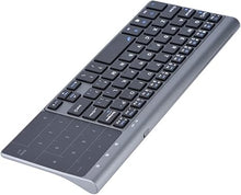 Load image into Gallery viewer, GOWENIC 2.4Ghz Keyboard, MC-41AG QWERTY Layout 1200 DPI 59 Keys Ultra Mini Universal Keypad with USB Receiver & Touchpad for Computer,Desktop,PC,Laptop,TV Box