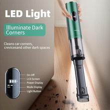 Load image into Gallery viewer, Handheld Vacuum Cordless 17KPa Powerful Suction, Portable 4-in-1 Car Vacuum with LED Display&Light, 2H Fast Charge, Multi-Nozzles for Car Interior Home Cleaning