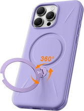 Load image into Gallery viewer, TORRAS 360° Spin Mag Stand for iPhone 16 Pro Max Case, Fit for Magsafe, Mil-STD Protective Hard PC Scratch-Resistant Ostand Case for iPhone 16 Pro Max Phone Case Violet Purple, 6.9 inch