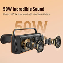 Load image into Gallery viewer, DOSS SoundBox XL Pro Bluetooth Speaker with 50W Powerful Stereo Sound, Extra Bass,16H Playtime, Integrated Metal Body, Aluminum Alloy Handle, Portable Speaker for Home, Office, Backyard, Camping