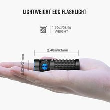 Load image into Gallery viewer, OLIGHT Baton 4 Rechargeable EDC Flashlight, LED Pocket Flashlight 1300 Lumens with Magnetic Charging Cable, Small Powerful Bright Flashlight IPX8 Waterproof for Home, Camping, and Emergencies (Black)