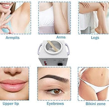 Load image into Gallery viewer, Single Pot Wax Warmer, Professional Electric Wax Heater Machine Facial Skin SPA Equipment with Adjustable Temperature Set, 100 Wax Sticks & 20 Collars & 1 Scraper