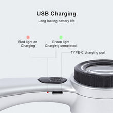 Load image into Gallery viewer, 30x Magnifying Dermatoscope with LED, Rechargeable Handheld Skin Analyzer, 4 Lighting Modes & High Clarity Lens for Skin, Scalp & Hair Follicle Observation