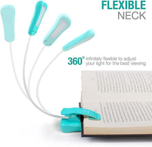 Load image into Gallery viewer, Vekkia Rechargeable Book Light for Reading in Bed, 3 Color x 3 Brightness, Lightweight Reading Light, Up to 70 Hours Lighting, Great for Readers, Travel (Blue)