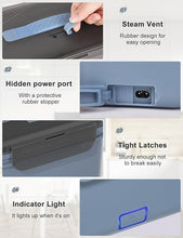 Load image into Gallery viewer, Electric Lunch Box Food Heater, New 100W High Power Portable Food Warmer, Heated Lunch Box for Adults Car/Home with 1.8L Removable Stainless Steel Container, 12V/24V/110V/220V