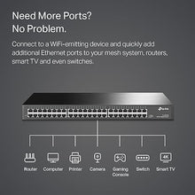 Load image into Gallery viewer, TP-Link 48 Port Gigabit Ethernet Switch | Plug and Play | Sturdy Metal w/ Shielded Ports | Rackmount | Fanless | Traffic Optimization | Unmanaged (TL-SG1048) , Black