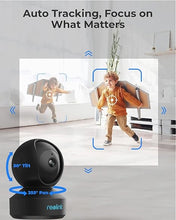 Load image into Gallery viewer, REOLINK Indoor Security Camera, 2.4/5 GHz Wi-Fi, E1 Pro 4MP HD Plug-in Pet Camera, 360 Degree Baby/Pet Monitor with Auto Tracking, Person/Pet Detection, Night Vision, 2-Way Audio, Local Storage