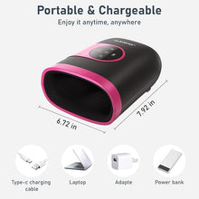 Load image into Gallery viewer, QUINEAR Hand Massager - Cordless Hand Massager with Heat and Compression for Arthritis, Carpal Tunnel and Stiff Joints - Gifts for Women Men- FSA/HSA Eligible (Pink)