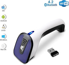 Load image into Gallery viewer, ScanAvenger Portable Wireless Bluetooth Barcode Scanner: 3-in-1 Hand Scanners - Cordless, Rechargeable 1D and 2D Scan Gun for Inventory Management - Wireless, Handheld, USB Bar Code/QR Code Reader