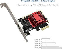 Load image into Gallery viewer, 2.5GBase-T PCIe Network Adapter RTL8125B 2500/1000/100Mbps PCI Express Gigabit Ethernet Card RJ45 LAN Controller Support PXE for Windows/Linux/MAC with Low Profile