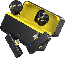 Load image into Gallery viewer, FULAIM X3 Wireless Lavalier Microphone with 32H Charging Case for iPhone/Android/PC, DSP Noise Reduction Mini Lapel Microphone for Video Recording, Vlogging, YouTube, Interview (X3-Case)