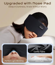 Load image into Gallery viewer, Sleep Mask with Bluetooth Headphones, Blackout Sleep Headphones for Side Sleepers, Ultra-Thin Bluetooth 5.4 Stereo Speaker Eye Mask for Travel, Meditation, Cool Gadgets for Men, Women