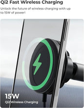 Load image into Gallery viewer, iOttie Velox Qi2 Mini 15W Wireless Charger Car Mount - Dash & Windshield Car Phone Holder - MagSafe Compatible iPhone Mount for Qi2 Smartphones (iPhone 12, 13, 14, 15, and 16) - Car Charger Included