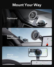 Load image into Gallery viewer, ESR for MagSafe Car Mount, Foldable Dashboard/Tesla Magnetic Car Mount,Tesla Touchscreen Car Phone Holder Mount, Magnetic Phone Holder for Car, for iPhone 16/15/14/13/12, Charging Not Supported, Grey