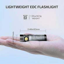 Load image into Gallery viewer, OLIGHT Baton4 Rechargeable EDC Flashlight, LED Pocket Flashlight 1300 Lumens with Magnetic Charging Cable, Small Powerful Bright Flashlight IPX8 Waterproof for Home, Camping (Fighter Pilot)