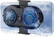 Load image into Gallery viewer, NEVEIKA Phone Cooler, Cellphone Radiator with Dual Semi-Conductor Cooling Chip, Mobile Phones with a Width of 6 to 8 cm for Tiktok Live Streaming, Outdoor Vlog, Mobile Gaming.